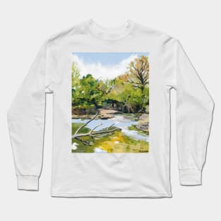 Clear Waters, Creek Acrylic #3 Long Sleeve T-Shirt